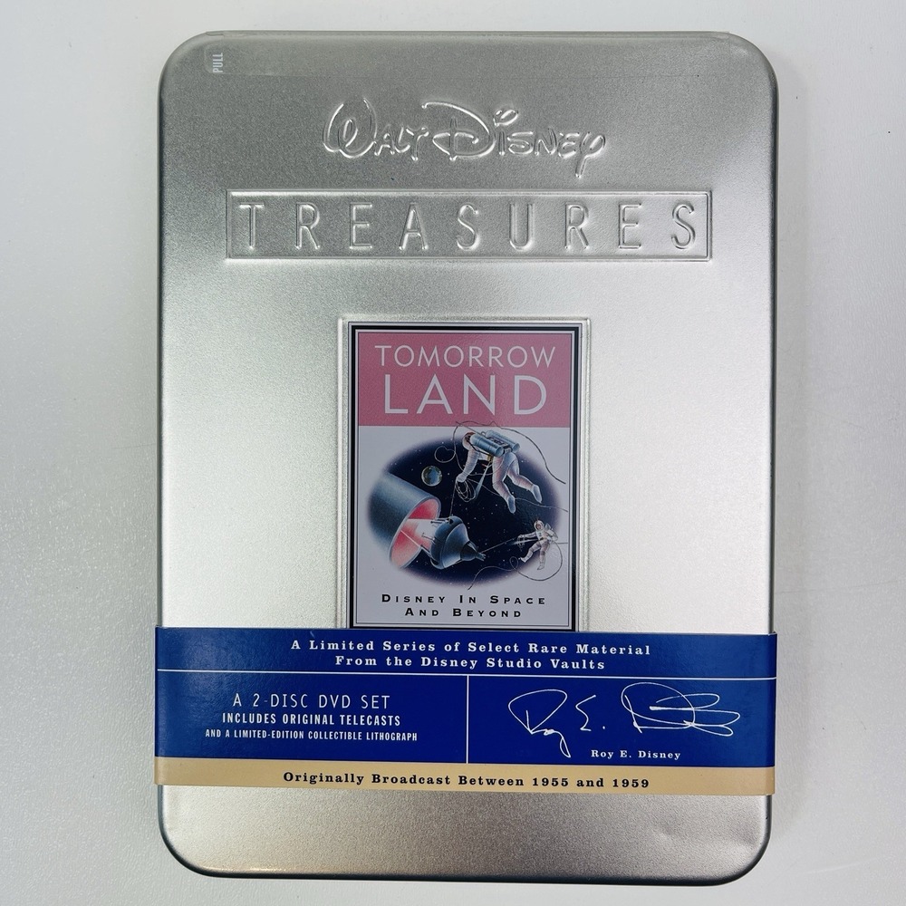 Walt Disney Treasures Tomorrowland DVD 2003 2 Disc Collectible Tin
